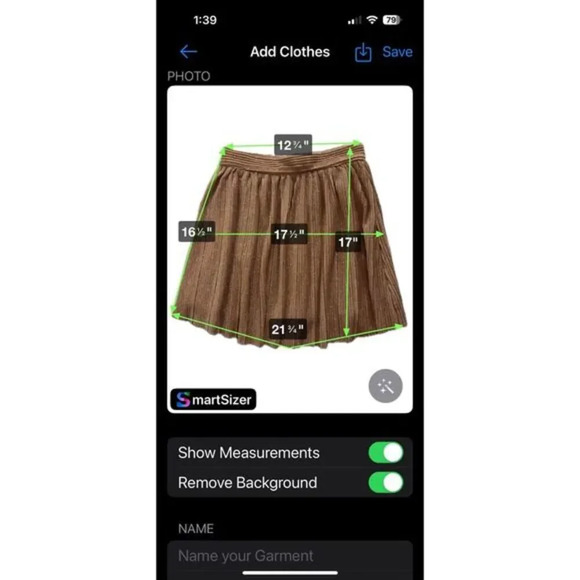 Francesca's Caitlyn Metallic Mini Pleated Skirt Size Small - Picture 6 of 6